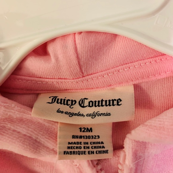 Baby Juicy Couture Velour Tracksuit 12M NWT $64 - Picture 8 of 8